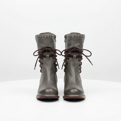 Verity | Leather Lace-Up Boots