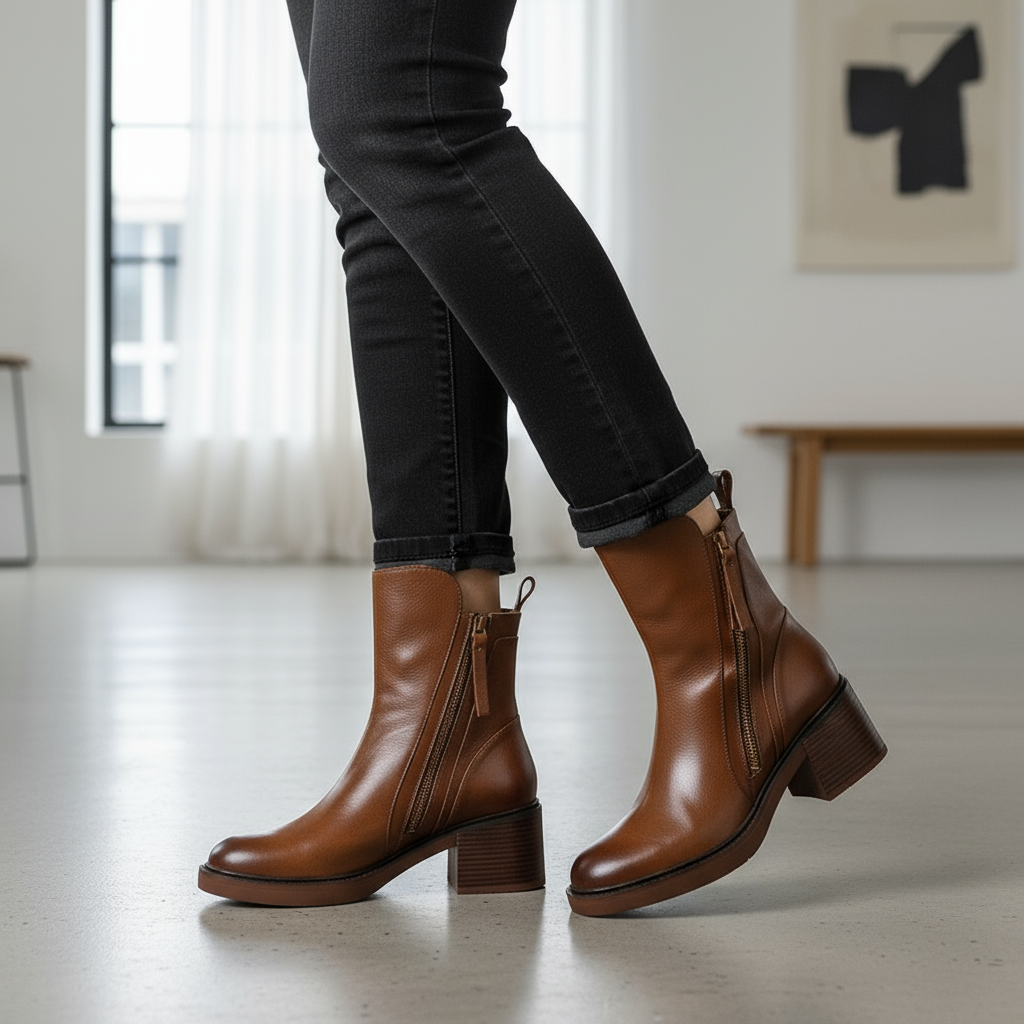 Avalon | Leather Ankle Boots