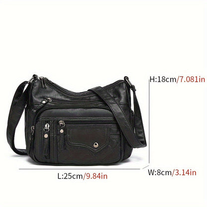 Vera | Fashion Multi Zipper Crossbody Bag